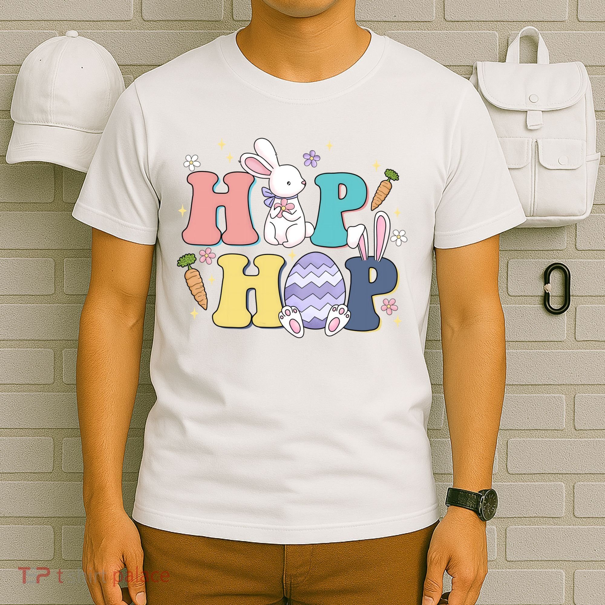 Hip Hop Easter Bunny Festive Holiday Cute T-Shirt