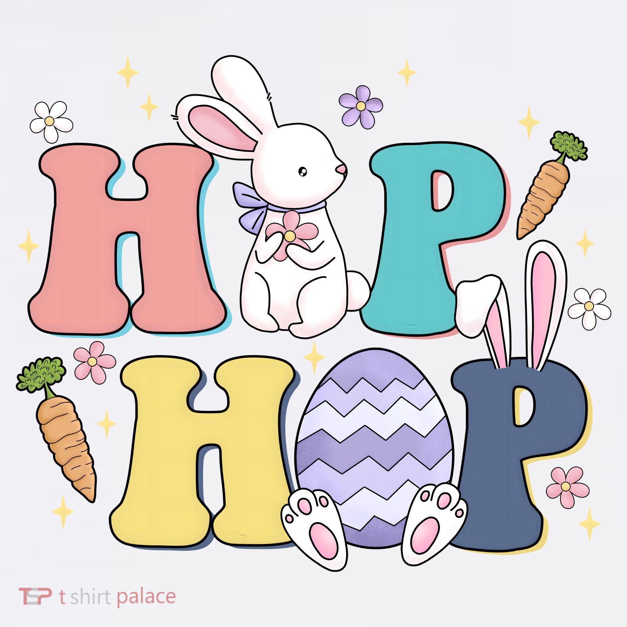 Hip Hop Easter Bunny Festive Holiday Cute Golf Towel