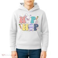 Hip Hop Easter Bunny Festive Holiday Cute Kids Hoodie thumb 4