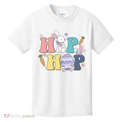 Hip Hop Easter Bunny Festive Holiday Cute Kids T-Shirt