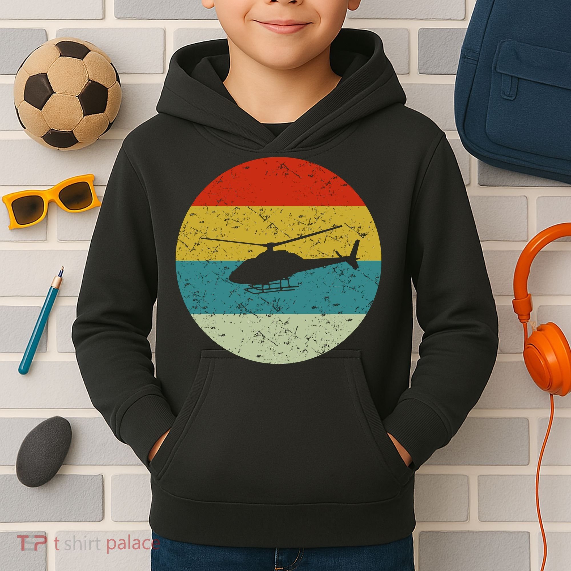Helicopter Kids Hoodie