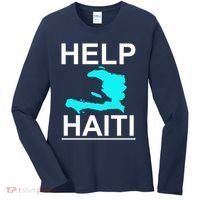 Help Haiti Earthquake Relief Women's Long Sleeve Shirt thumb 0