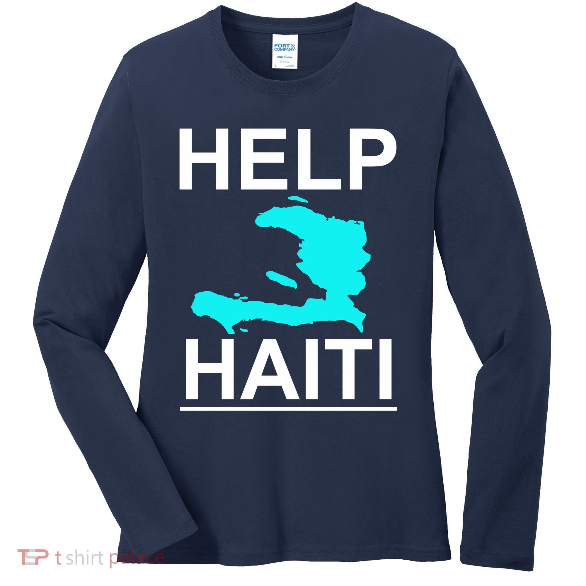 Help Haiti Earthquake Relief Women's Long Sleeve Shirt