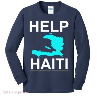 Help Haiti Earthquake Relief Kids Long Sleeve Shirt