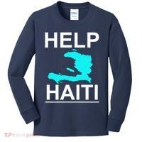 Help Haiti Earthquake Relief Kids Long Sleeve Shirt thumb 0