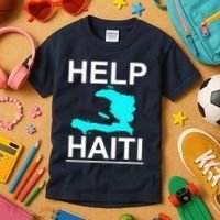 Help Haiti Earthquake Relief Kids T-Shirt thumb 3