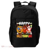 Happy HalloThanksMas Funny Pumpkin Backpack thumb 0