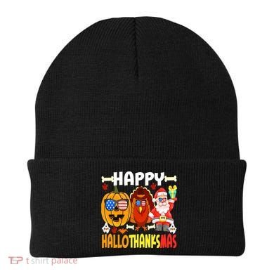 Happy HalloThanksMas Funny Pumpkin Beanie