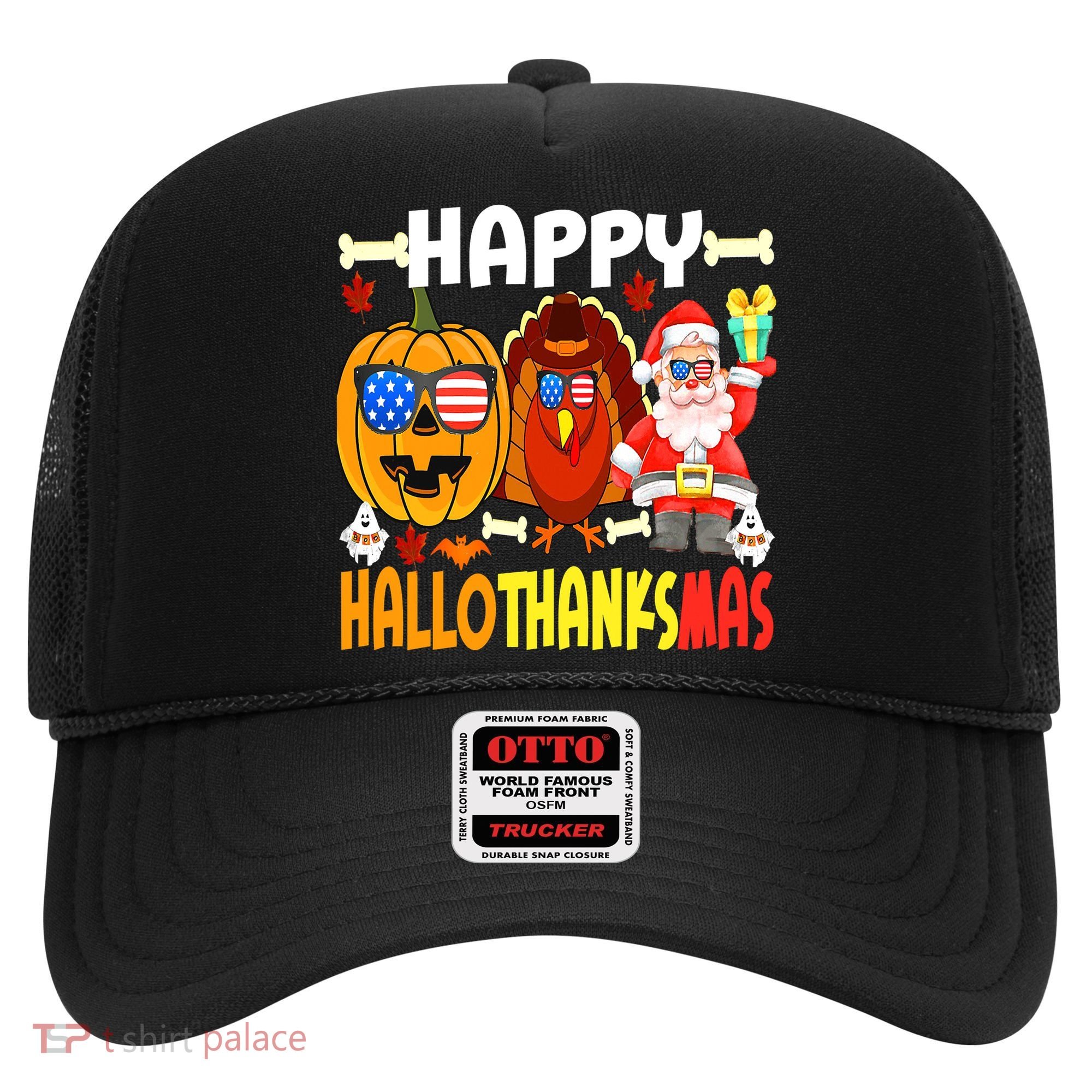 Happy HalloThanksMas Funny Pumpkin Hat
