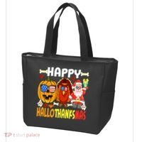 Happy HalloThanksMas Funny Pumpkin Tote Bag thumb 3