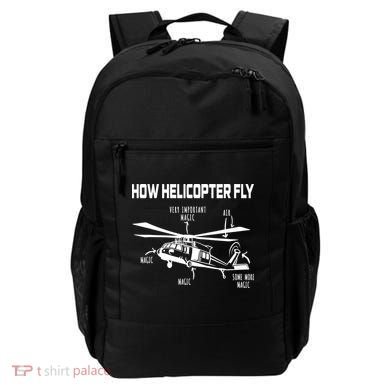 How Helicopters Fly Funny Helicopter Pilot Rotorcraft Pilot Backpack