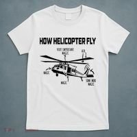 How Helicopters Fly Funny Helicopter Pilot Rotorcraft Pilot T-Shirt thumb 5