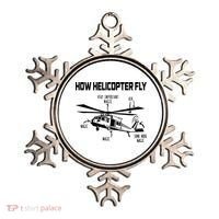 How Helicopters Fly Funny Helicopter Pilot Rotorcraft Pilot Ornament thumb 0