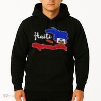 Happy Haitian Flag Day Cool Haiti Flag Map Haitian Pride Hoodie thumb 2