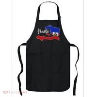 Happy Haitian Flag Day Cool Haiti Flag Map Haitian Pride Apron thumb 0