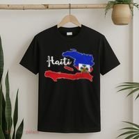 Happy Haitian Flag Day Cool Haiti Flag Map Haitian Pride T-Shirt thumb 2