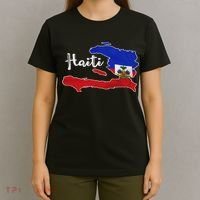 Happy Haitian Flag Day Cool Haiti Flag Map Haitian Pride T-Shirt thumb 4