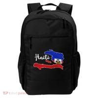 Happy Haitian Flag Day Cool Haiti Flag Map Haitian Pride Backpack thumb 0
