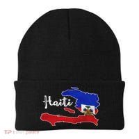 Happy Haitian Flag Day Cool Haiti Flag Map Haitian Pride Beanie thumb 0