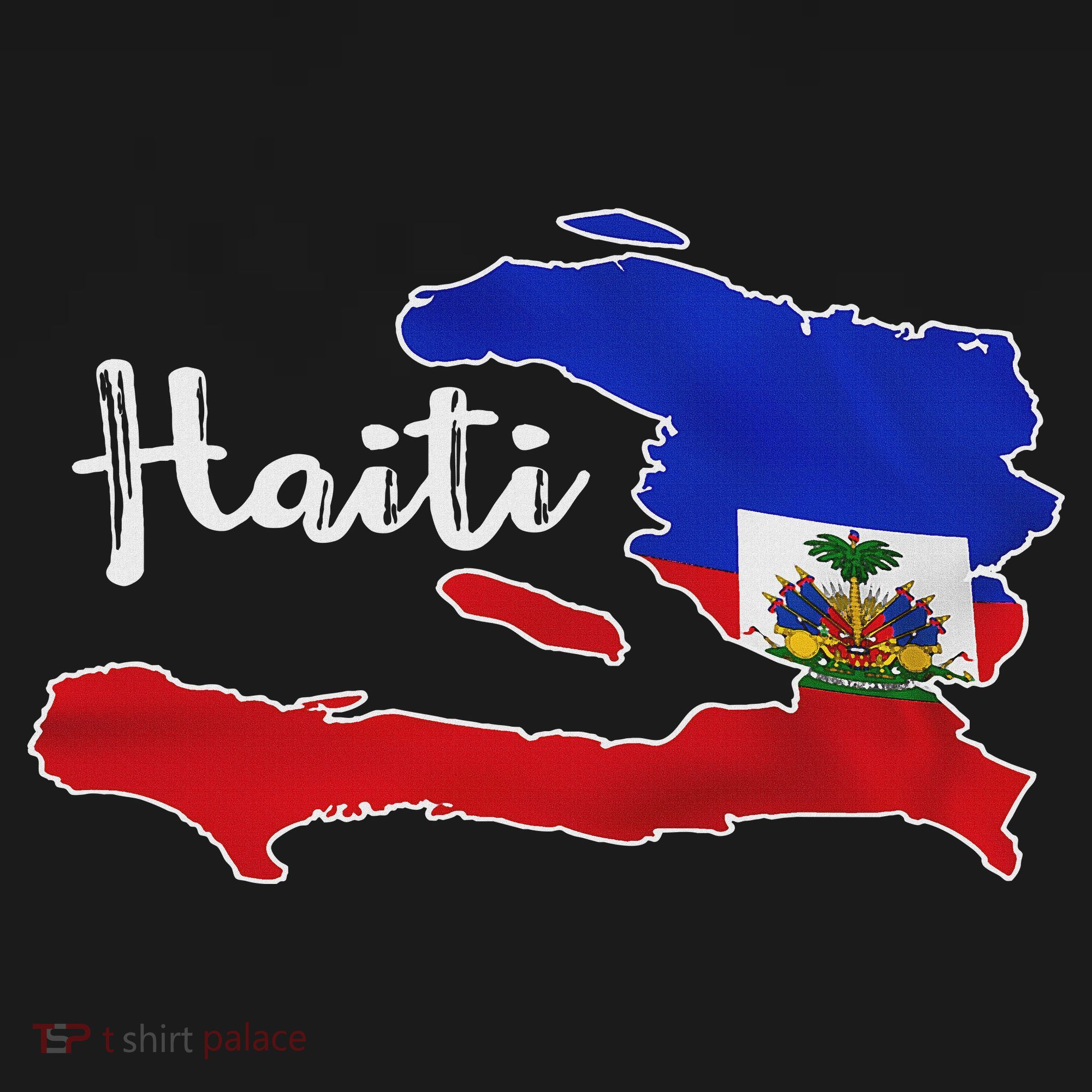 Happy Haitian Flag Day Cool Haiti Flag Map Haitian Pride Women's Hoodie