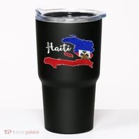 Happy Haitian Flag Day Cool Haiti Flag Map Haitian Pride Tumbler thumb 0