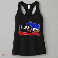 Happy Haitian Flag Day Cool Haiti Flag Map Haitian Pride Women's Tank Top thumb 3