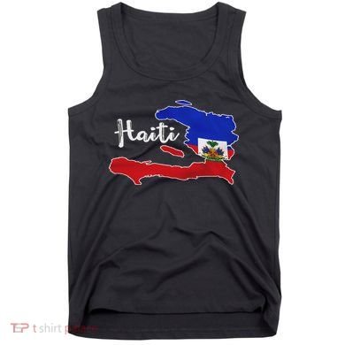Happy Haitian Flag Day Cool Haiti Flag Map Haitian Pride Tank Top