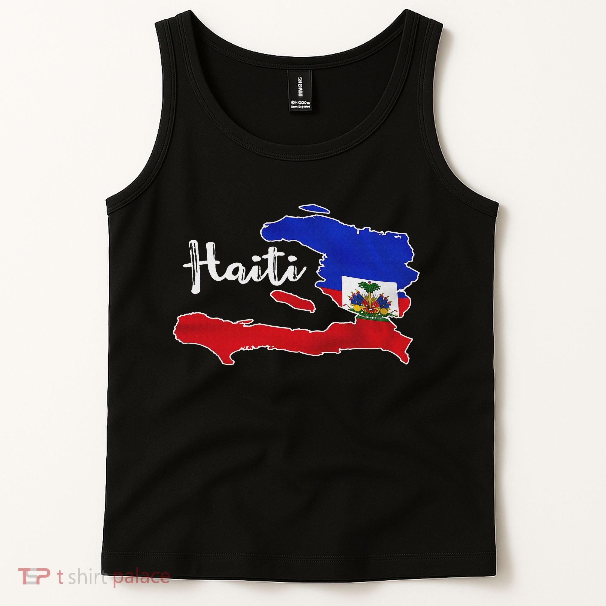 Happy Haitian Flag Day Cool Haiti Flag Map Haitian Pride Tank Top