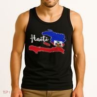 Happy Haitian Flag Day Cool Haiti Flag Map Haitian Pride Tank Top thumb 3