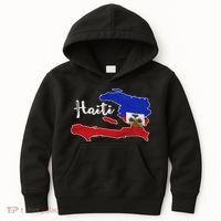 Happy Haitian Flag Day Cool Haiti Flag Map Haitian Pride Kids Hoodie thumb 0