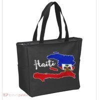 Happy Haitian Flag Day Cool Haiti Flag Map Haitian Pride Tote Bag thumb 2