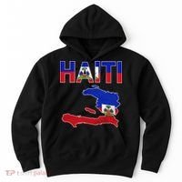 Happy Haitian Flag Day Cool Haiti Flag Map Haitian Pride Hoodie thumb 0