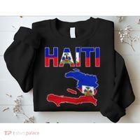 Happy Haitian Flag Day Cool Haiti Flag Map Haitian Pride Sweatshirt thumb 2