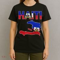 Happy Haitian Flag Day Cool Haiti Flag Map Haitian Pride T-Shirt thumb 4