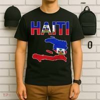 Happy Haitian Flag Day Cool Haiti Flag Map Haitian Pride T-Shirt thumb 6