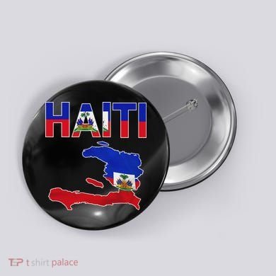 Happy Haitian Flag Day Cool Haiti Flag Map Haitian Pride Button