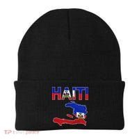 Happy Haitian Flag Day Cool Haiti Flag Map Haitian Pride Beanie thumb 0