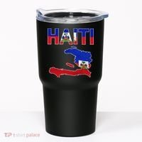 Happy Haitian Flag Day Cool Haiti Flag Map Haitian Pride Tumbler thumb 0