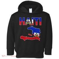 Happy Haitian Flag Day Cool Haiti Flag Map Haitian Pride Toddler Hoodie thumb 0