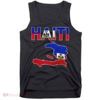 Happy Haitian Flag Day Cool Haiti Flag Map Haitian Pride Tank Top thumb 0