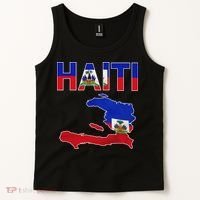 Happy Haitian Flag Day Cool Haiti Flag Map Haitian Pride Tank Top thumb 2