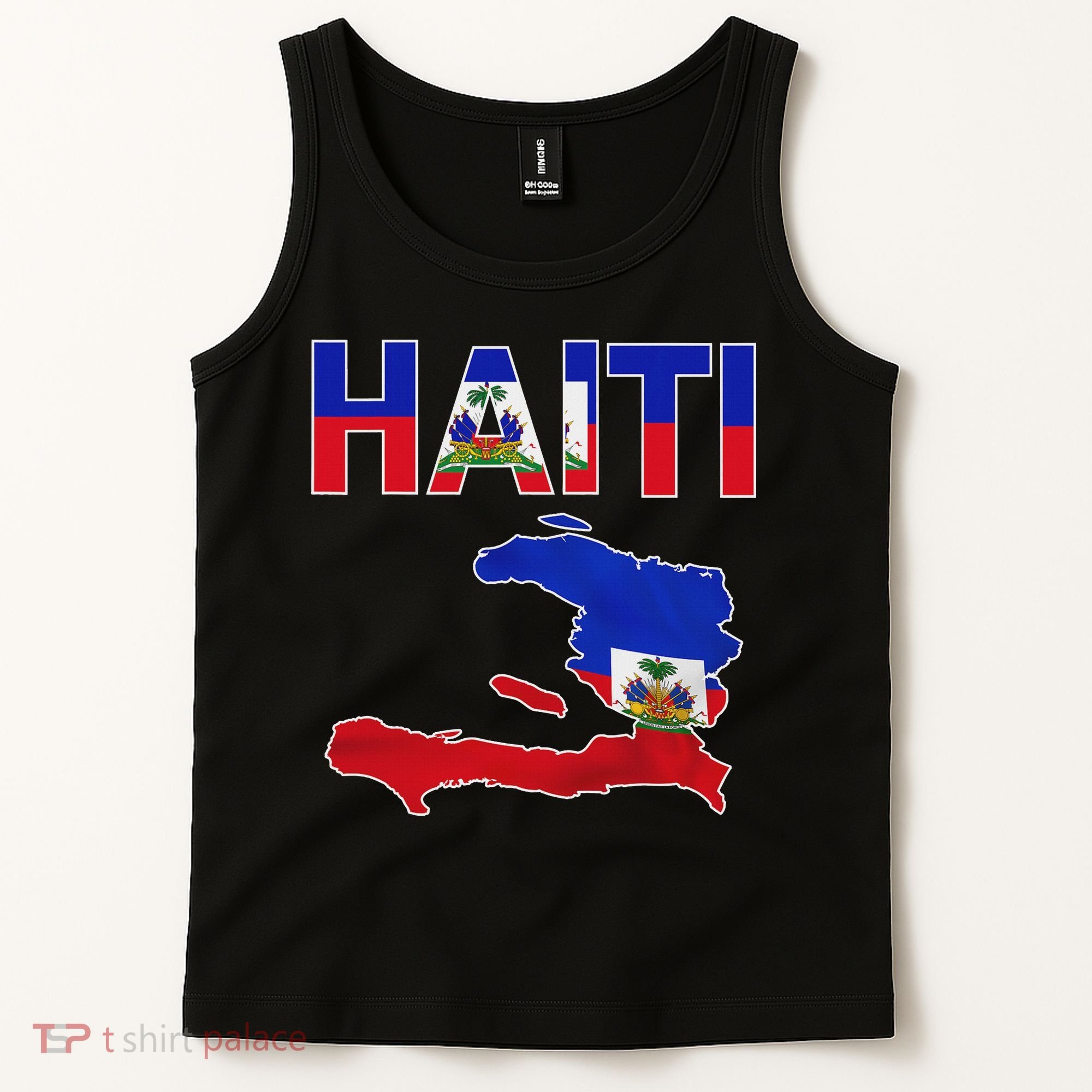 Happy Haitian Flag Day Cool Haiti Flag Map Haitian Pride Tank Top