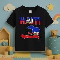 Happy Haitian Flag Day Cool Haiti Flag Map Haitian Pride Toddler T-Shirt thumb 3