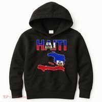 Happy Haitian Flag Day Cool Haiti Flag Map Haitian Pride Kids Hoodie thumb 0