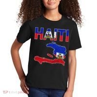 Happy Haitian Flag Day Cool Haiti Flag Map Haitian Pride Kids T-Shirt thumb 2