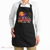 Happy Halloween Firefighter Pumpkin Fire Truck Witch Ghost Apron thumb 2