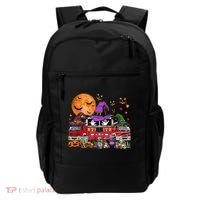 Happy Halloween Firefighter Pumpkin Fire Truck Witch Ghost Backpack thumb 0
