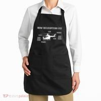 How Helicopters Fly Funny Helicopter Pilot Apron thumb 2