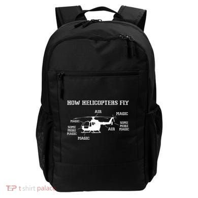 How Helicopters Fly Funny Helicopter Pilot Backpack