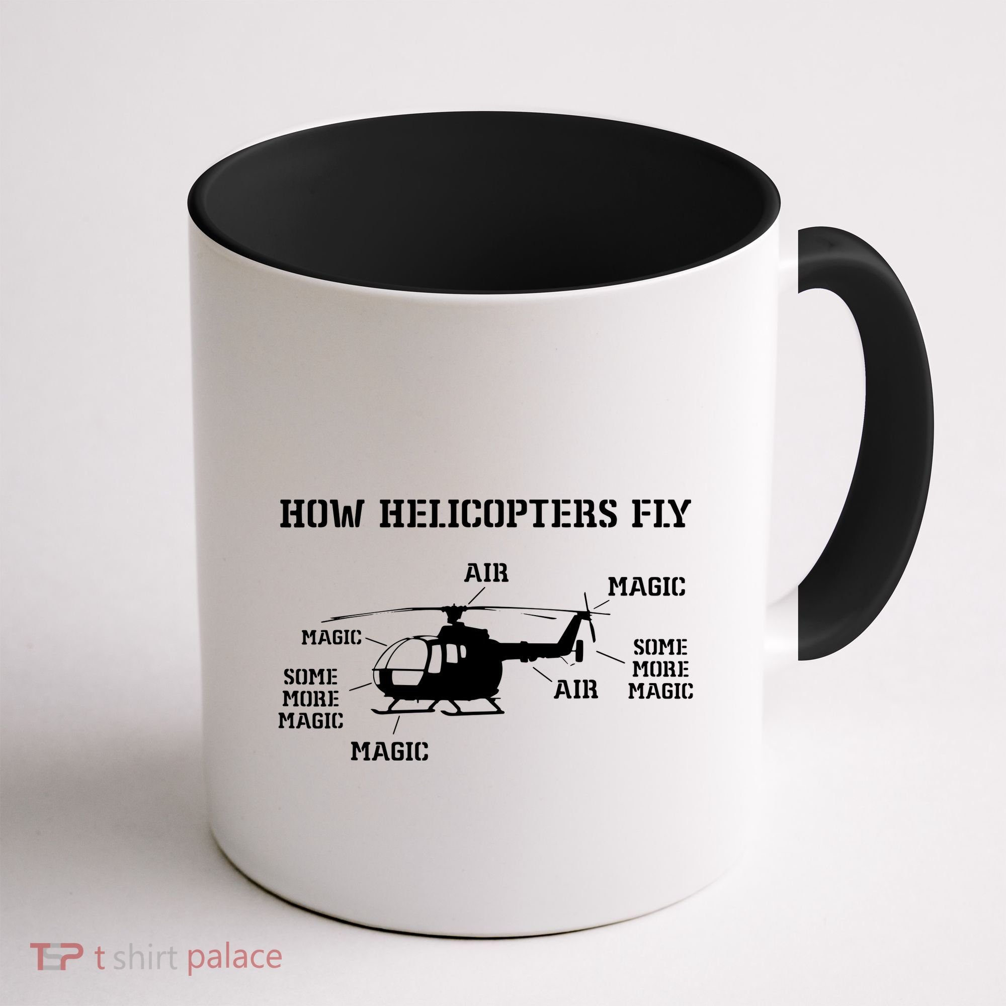 How Helicopters Fly Funny Helicopter Pilot Coffee Mug